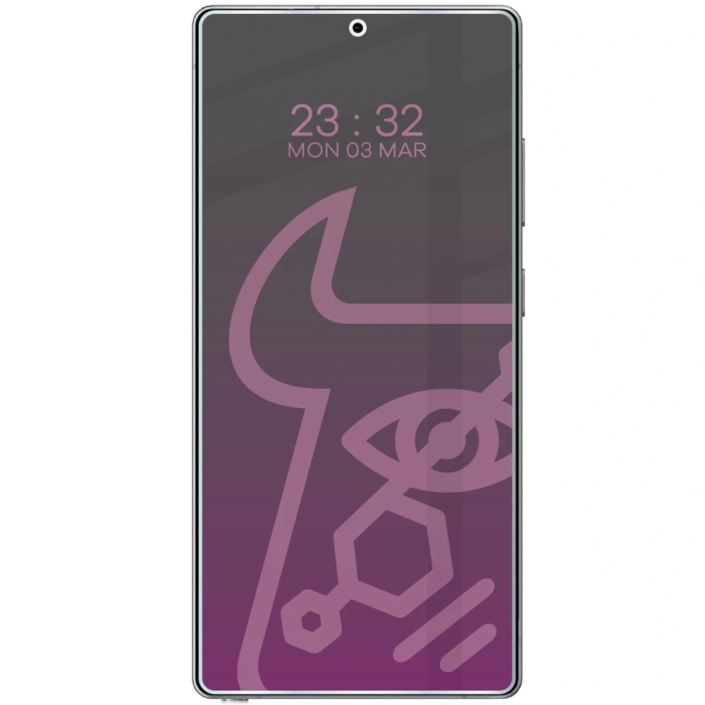 Prywatyzujące szkło hybrydowe Bizon Glass Mule Shadow do Samsung Galaxy S25 Ultra matowe