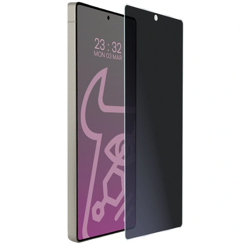 Prywatyzujące szkło hybrydowe Bizon Glass Mule Shadow do Samsung Galaxy S25 Ultra matowe