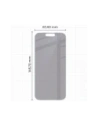 Prywatyzujące szkło hybrydowe Bizon Glass Mule Shadow do Apple iPhone 16 Pro matowe