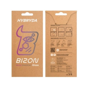 Prywatyzujące szkło hybrydowe Bizon Glass Mule Shadow do Apple iPhone 16 Pro matowe