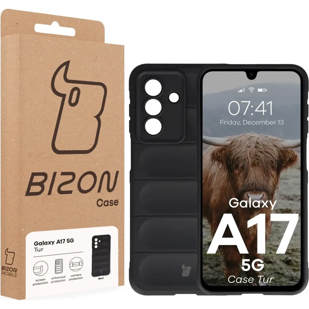 Pancerne etui Bizon Case Tur do Samsung Galaxy A17 5G czarne