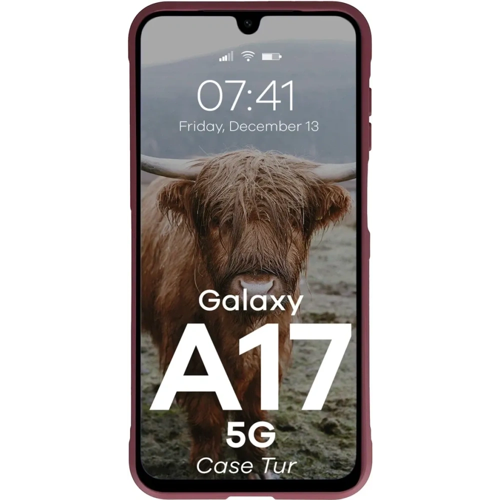 Pancerne etui Bizon Case Tur do Samsung Galaxy A17 5G burgundowe
