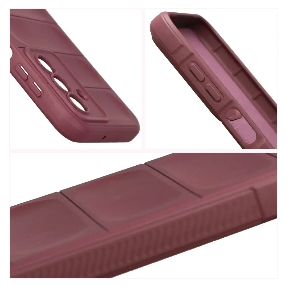Pancerne etui Bizon Case Tur do Samsung Galaxy A17 5G burgundowe