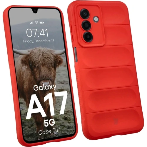 Pancerne etui Bizon Case Tur do Samsung Galaxy A17 5G czerwone