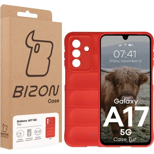 Pancerne etui Bizon Case Tur do Samsung Galaxy A17 5G czerwone