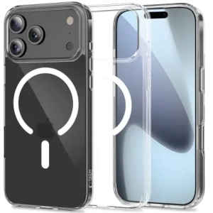 Etui Tech-Protect Flexair Hybrid MagSafe do Apple iPhone 17 Pro Clear