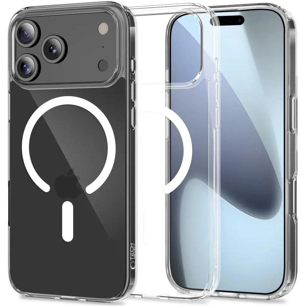 Etui Tech-Protect Flexair Hybrid MagSafe do Apple iPhone 17 Pro Clear