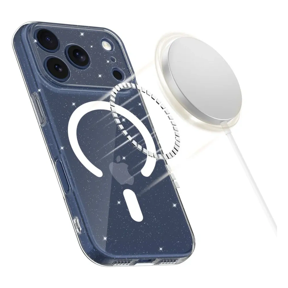 Etui Tech-Protect Flexair MagSafe do Apple iPhone 17 Pro Glitter