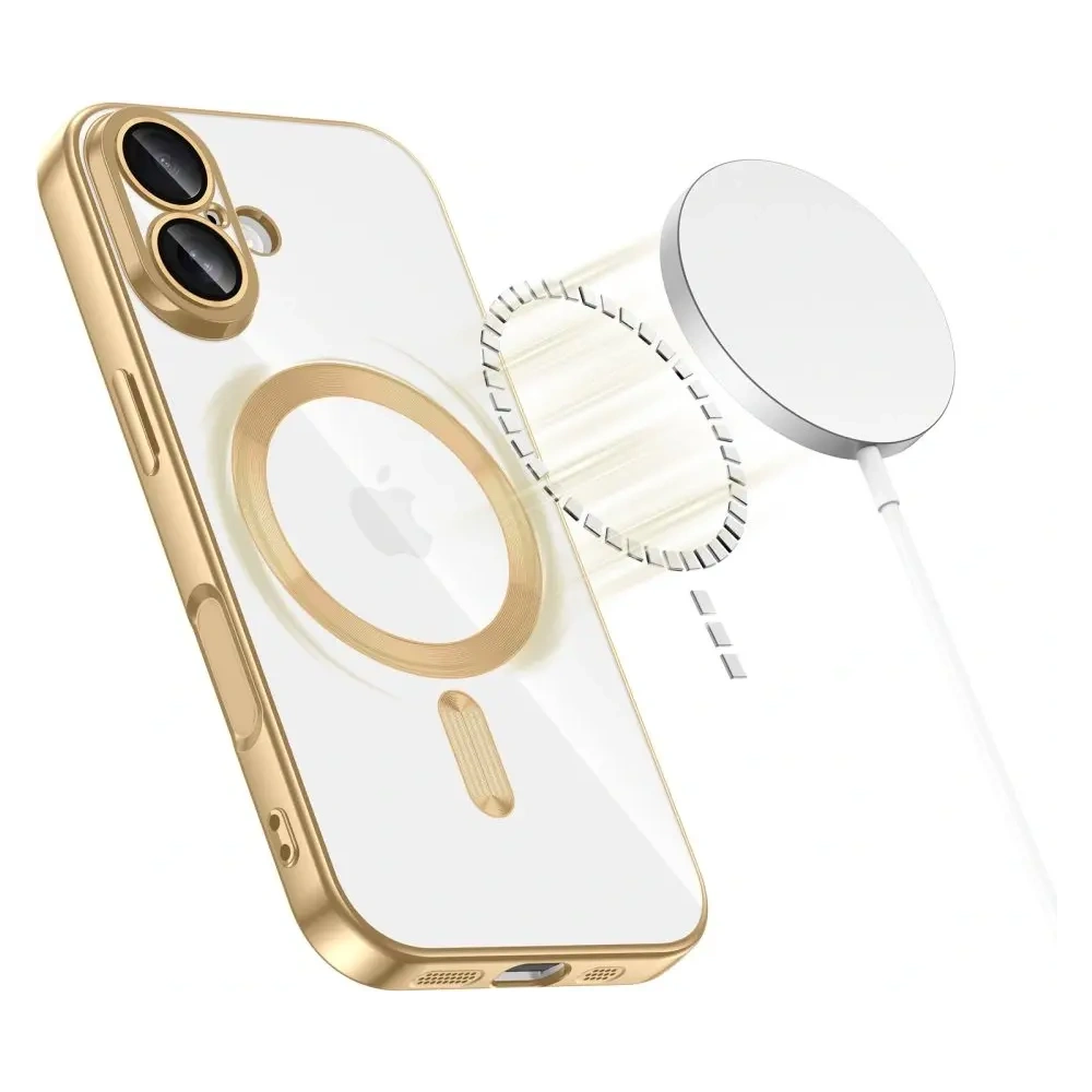 Etui Tech-Protect MagFlex MagSafe do Apple iPhone 17 Shiny Gold