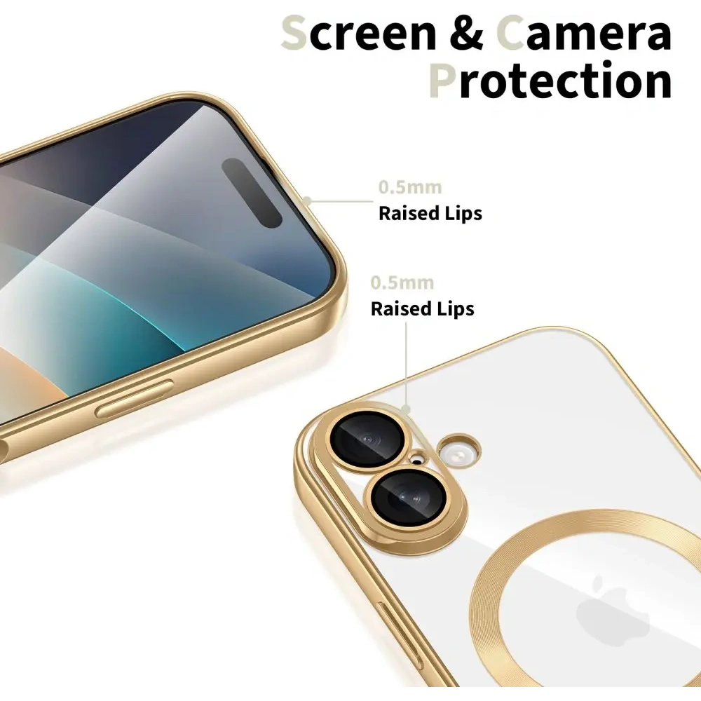 Etui Tech-Protect MagFlex MagSafe do Apple iPhone 17 Shiny Gold