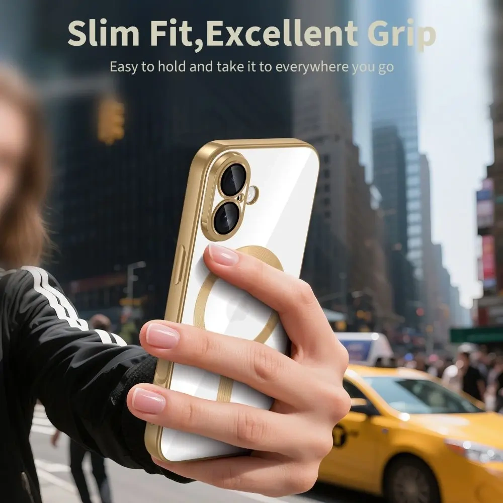 Etui Tech-Protect MagFlex MagSafe do Apple iPhone 17 Shiny Gold