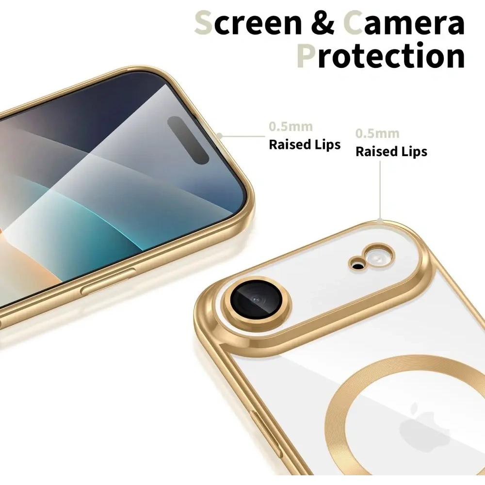 Etui Tech-Protect MagFlex MagSafe do Apple iPhone Air Shiny Gold