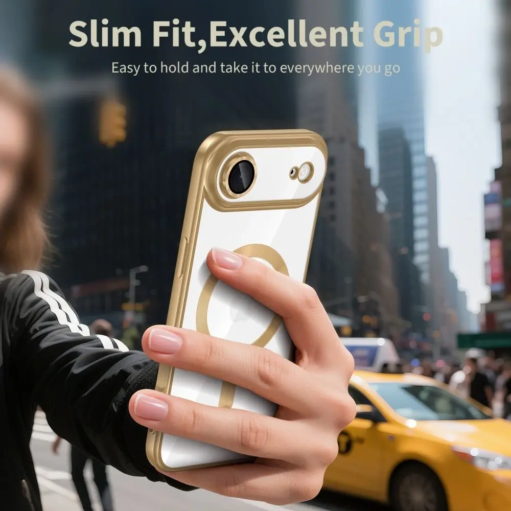 Etui Tech-Protect MagFlex MagSafe do Apple iPhone Air Shiny Gold