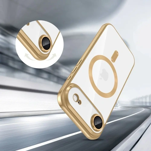 Etui Tech-Protect MagFlex MagSafe do Apple iPhone 17 Air Shiny Gold
