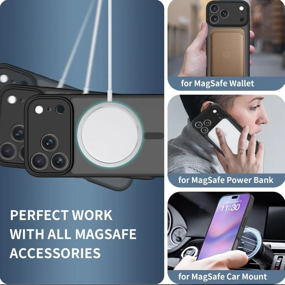 Etui Tech-Protect BasicMag MagSafe do Apple iPhone 17 Pro Max Matte Black