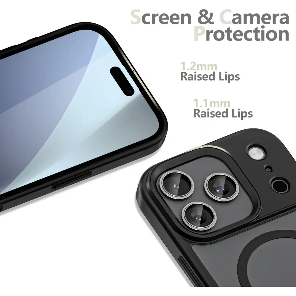 Etui Tech-Protect Magmat MagSafe do Apple iPhone 17 Pro Max Matte Black