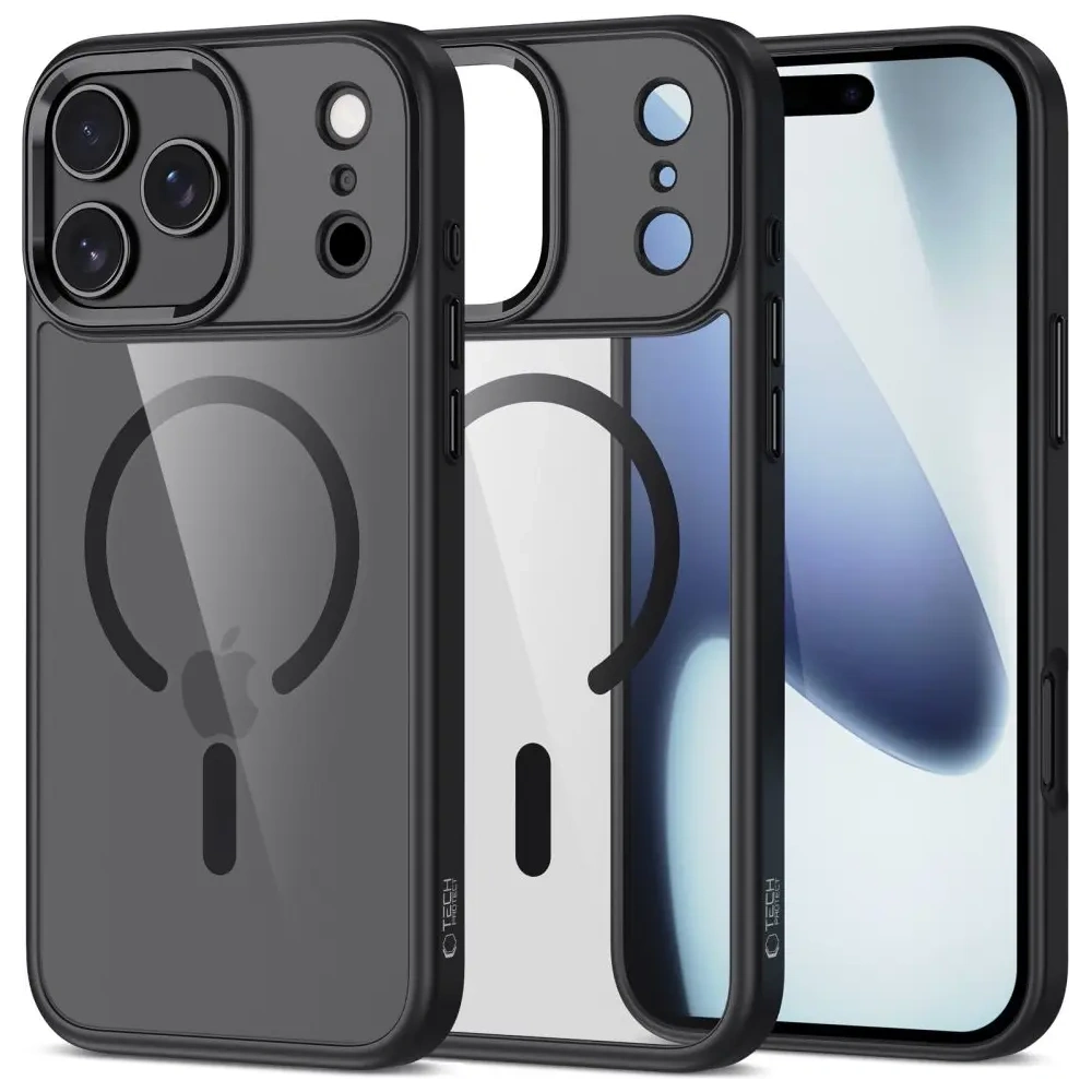 Etui Tech-Protect Magmat MagSafe do Apple iPhone 17 Pro Max Black/clear