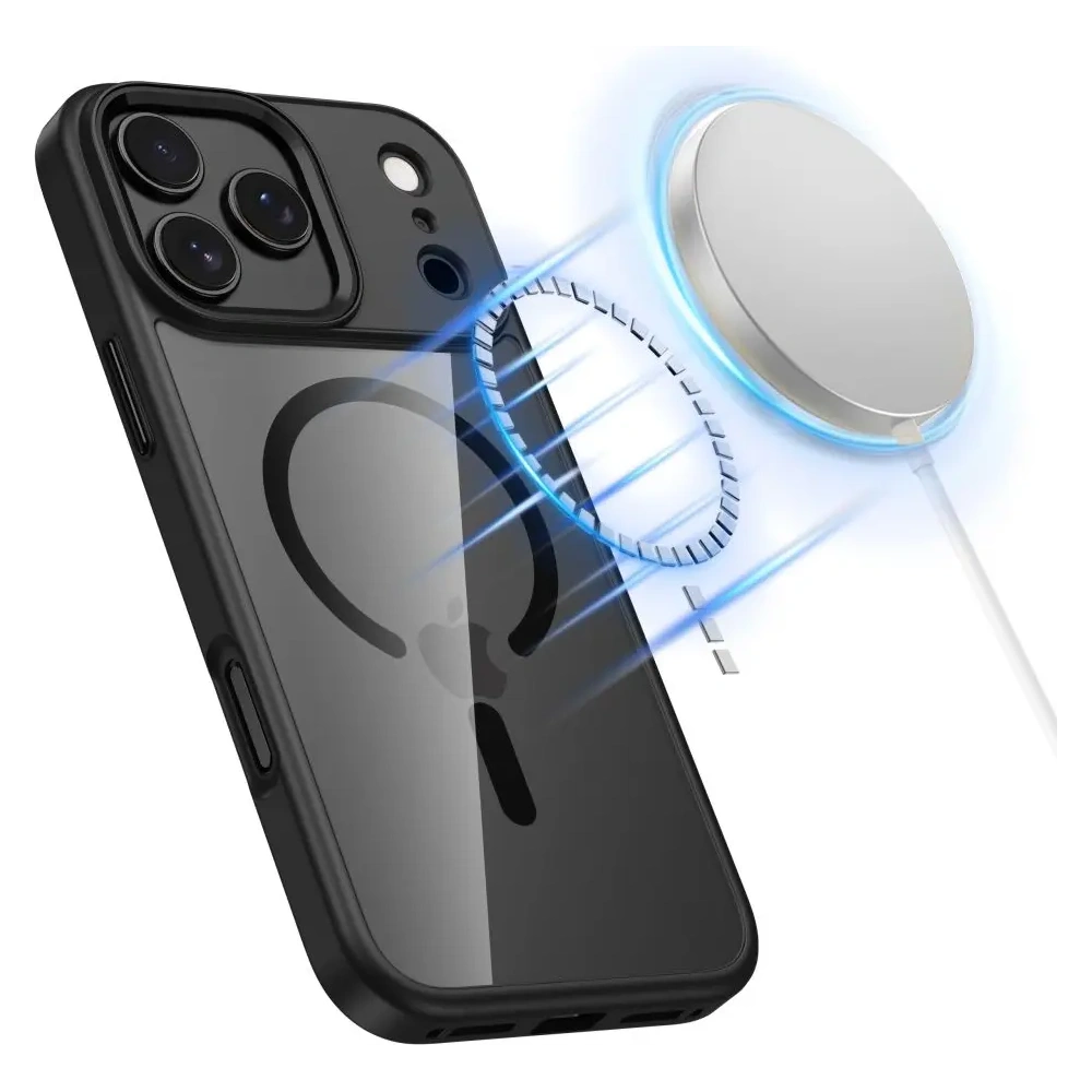 Etui Tech-Protect Magmat MagSafe do Apple iPhone 17 Pro Max Black/clear