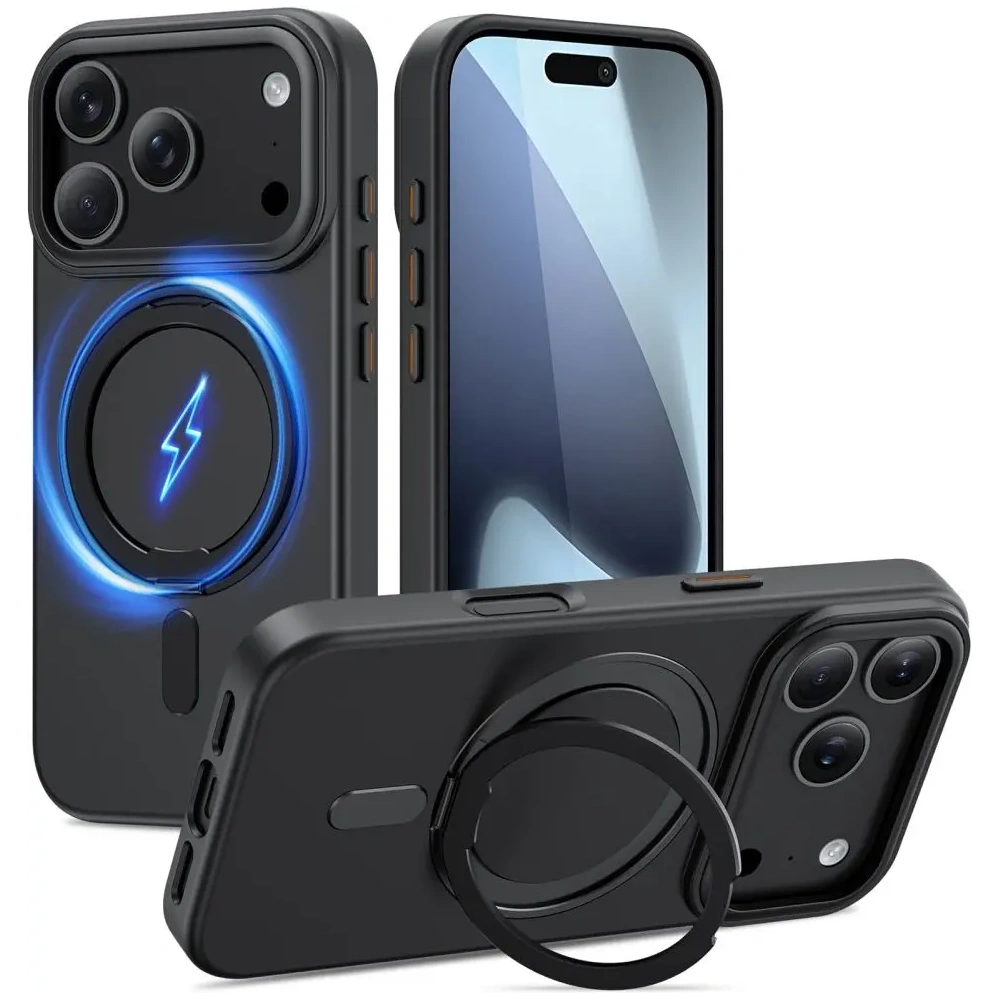 Etui Tech-Protect Magring MagSafe do Apple iPhone 17 Pro Matte Black