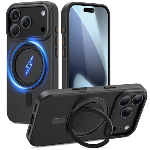 Etui Tech-Protect Magring MagSafe do Apple iPhone 17 Pro Max Matte Black