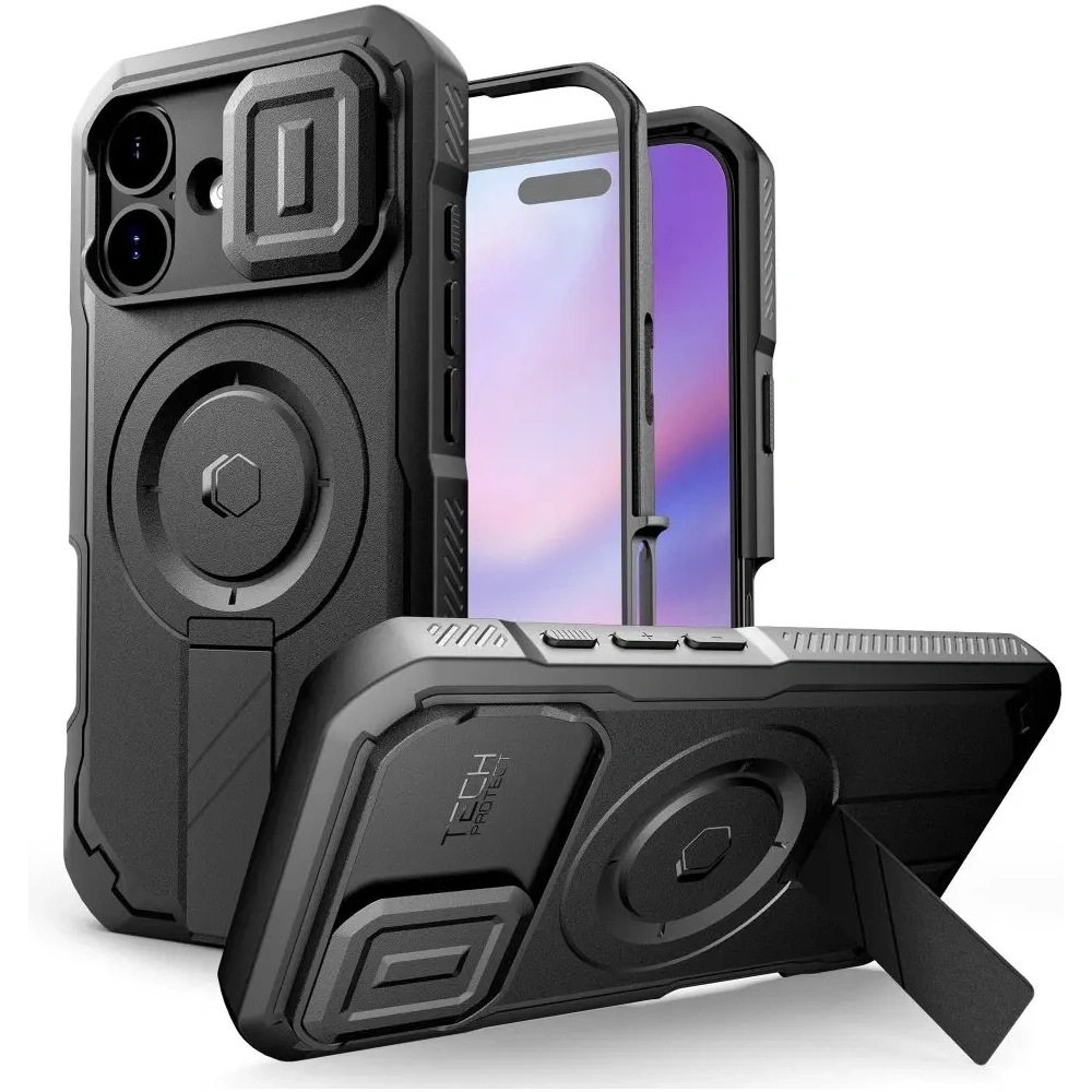 Etui Tech-Protect Kevlar MagSafe do Apple iPhone 17 Black