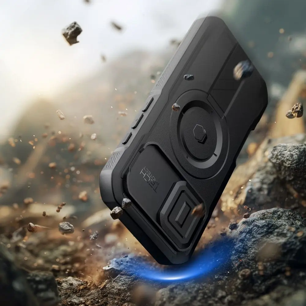 Etui Tech-Protect Kevlar MagSafe do Apple iPhone 17 Black