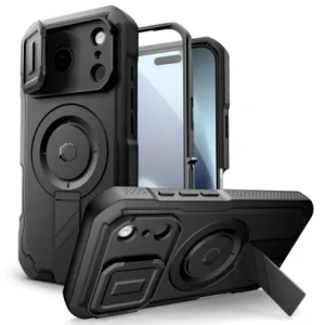 Etui Tech-Protect Kevlar MagSafe do Apple iPhone 17 Pro Black