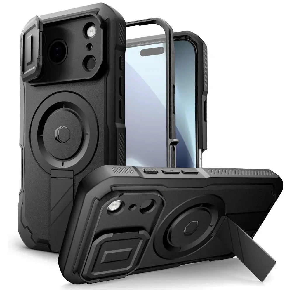 Etui Tech-Protect Kevlar MagSafe do Apple iPhone 17 Pro Black