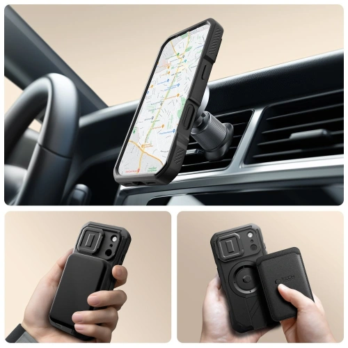 Etui Tech-Protect Kevlar MagSafe do Apple iPhone 17 Pro Black