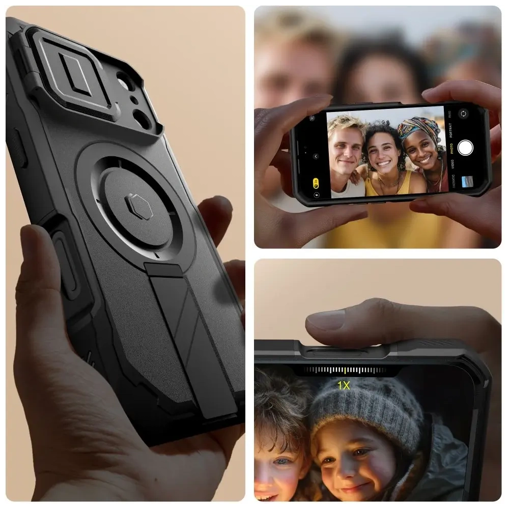 Etui Tech-Protect Kevlar MagSafe do Apple iPhone 17 Pro Black