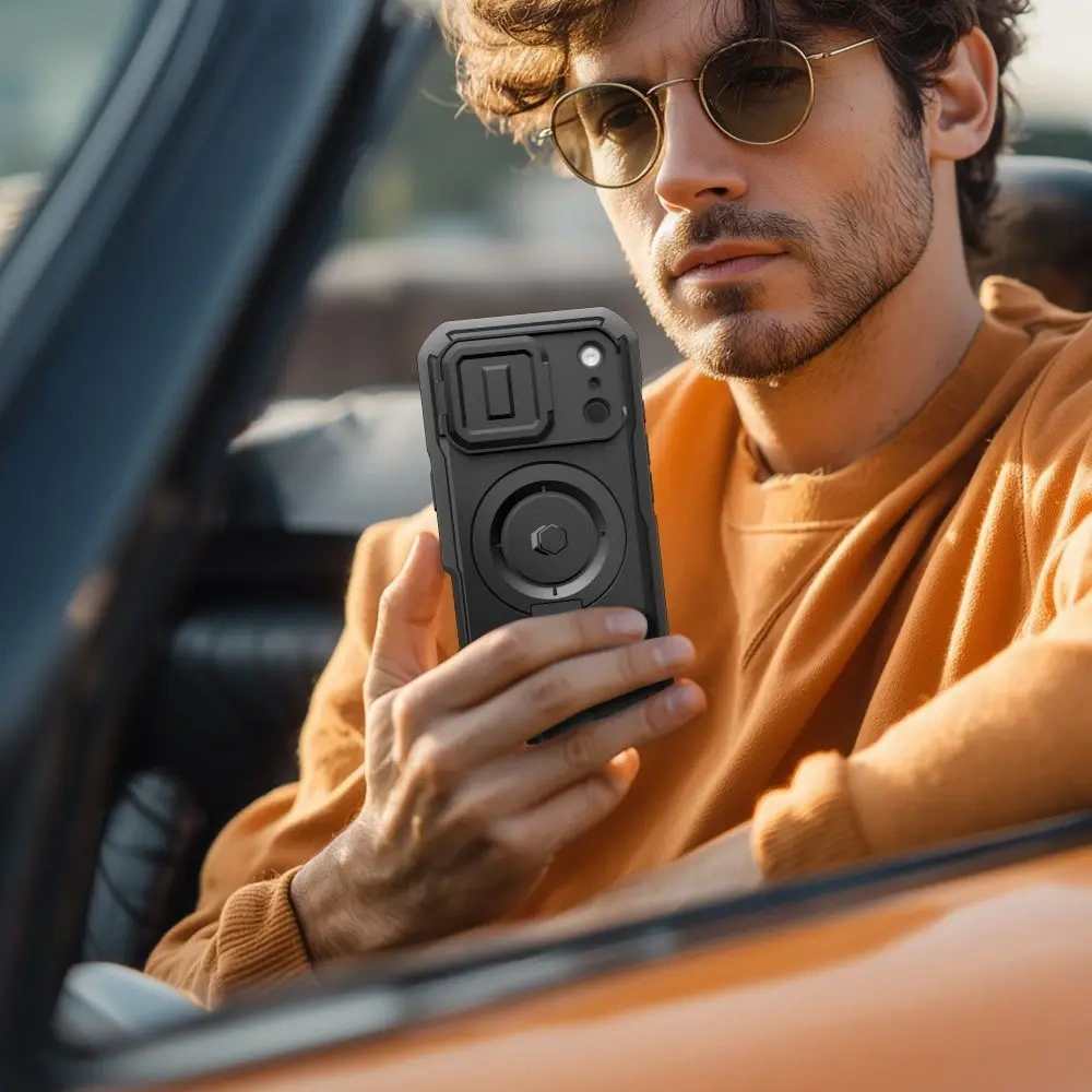 Etui Tech-Protect Kevlar MagSafe do Apple iPhone 17 Pro Black