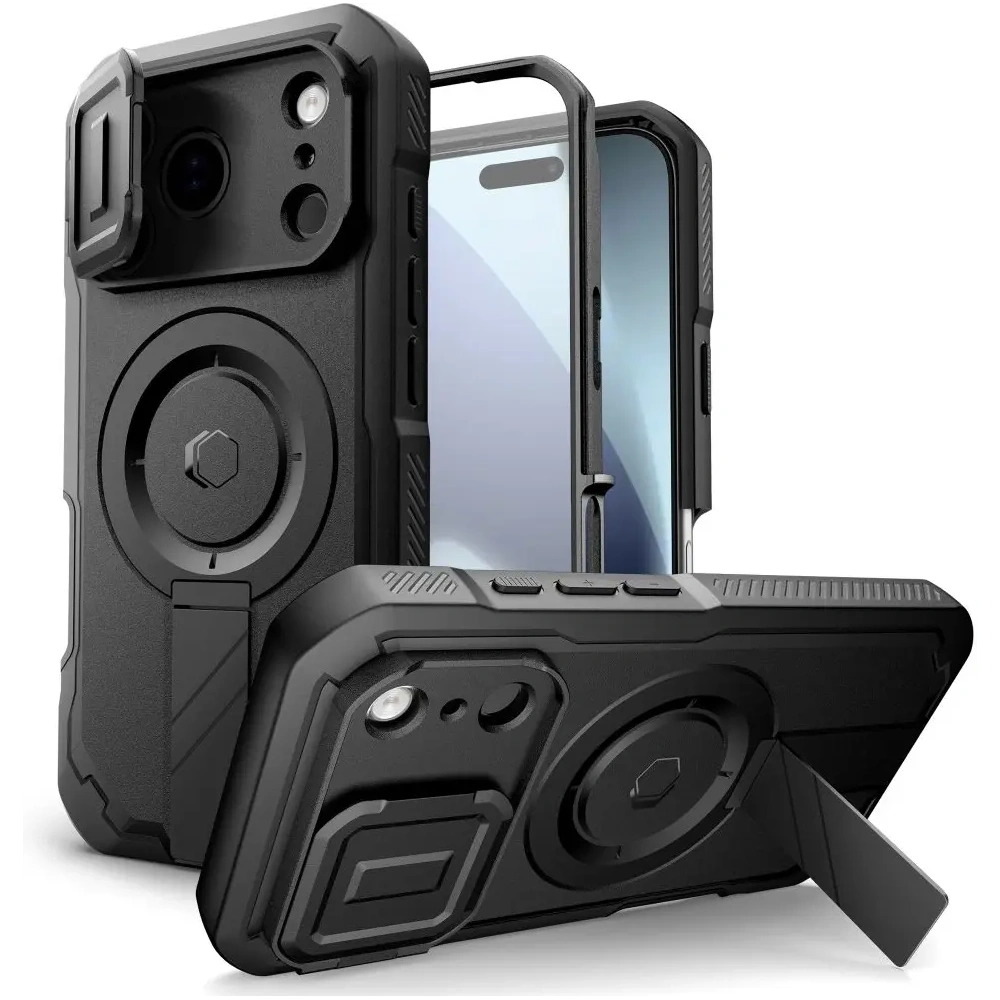 Etui Tech-Protect Kevlar MagSafe do Apple iPhone 17 Pro Max Black