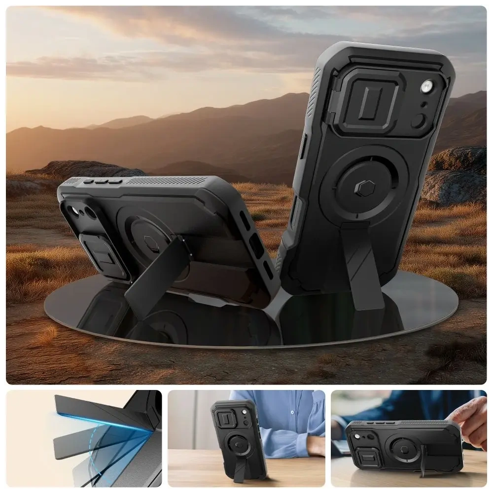 Etui Tech-Protect Kevlar MagSafe do Apple iPhone 17 Pro Max Black