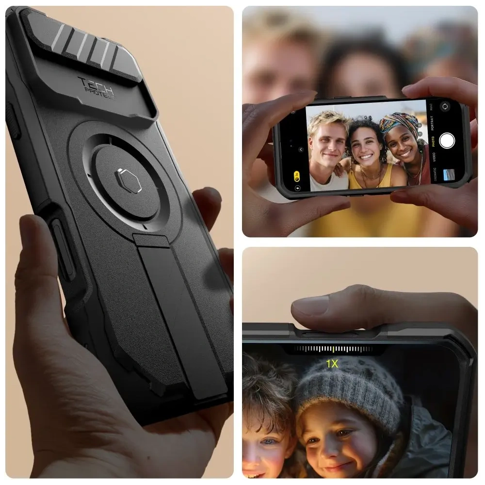 Etui Tech-Protect Kevlar MagSafe do Apple iPhone Air Black