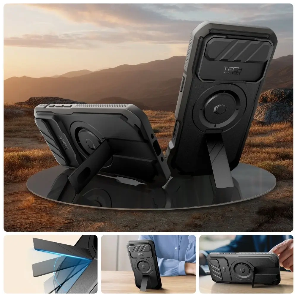 Etui Tech-Protect Kevlar MagSafe do Apple iPhone Air Black