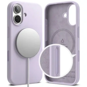 Etui Ringke Silicone Magnetic MagSafe do Apple iPhone 17 Light Purple