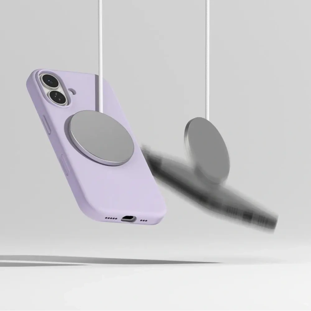 Etui Ringke Silicone Magnetic MagSafe do Apple iPhone 17 Light Purple