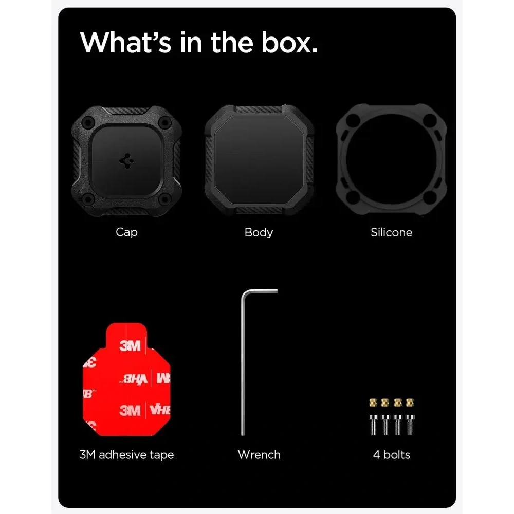 Etui Spigen Tough Armor do Apple AirTag 1 / 2 Black