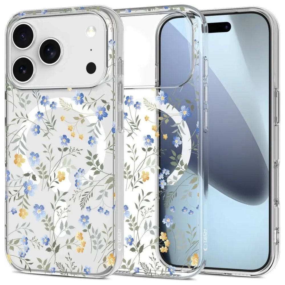 Etui Tech-Protect Flexair MagSafe do Apple iPhone 17 Pro Max Spring Flowers