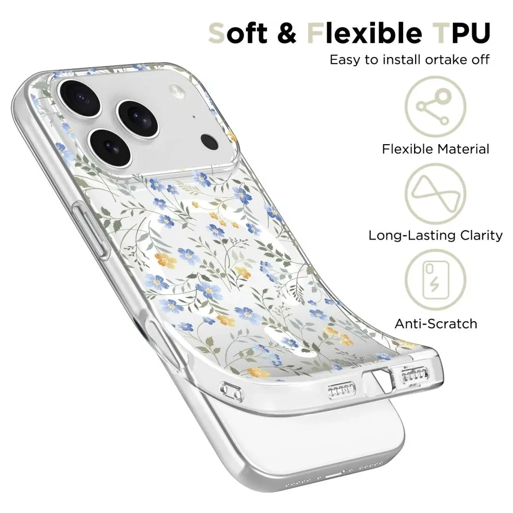 Etui Tech-Protect Flexair MagSafe do Apple iPhone 17 Pro Max Spring Flowers