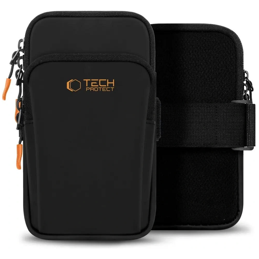 Etui na ramię Tech-Protect M7 Universal Sport Armband Black/orange