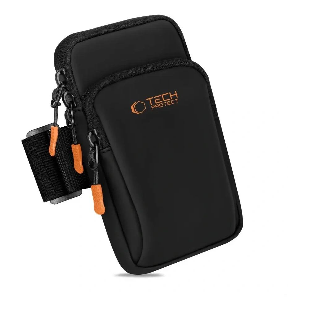 Etui na ramię Tech-Protect M7 Universal Sport Armband Black/orange