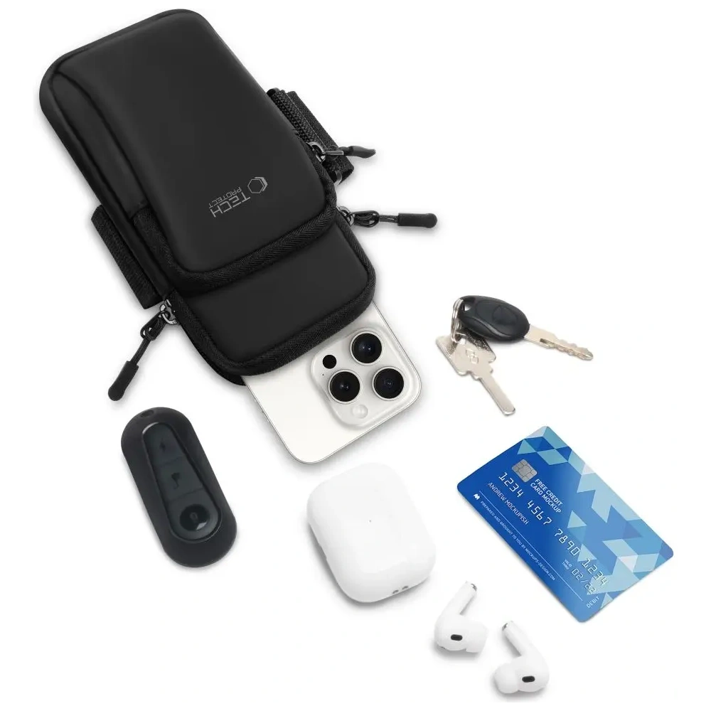 Etui na ramię Tech-Protect M7 Universal Sport Armband Black/black