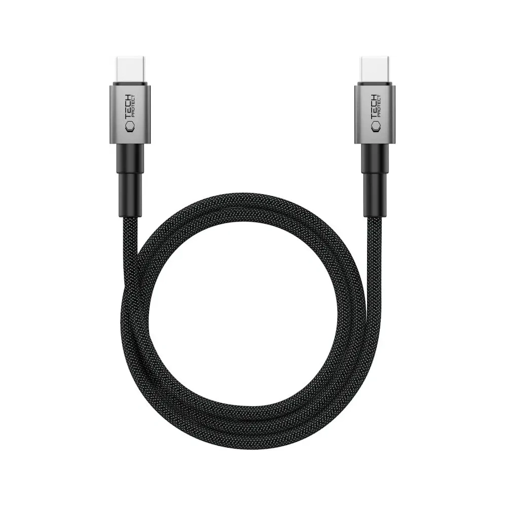 Kabel Tech-Protect Ultraboost DNA MagTwist USB-C Cable PD 100W / 5A 100cm Iron Grey