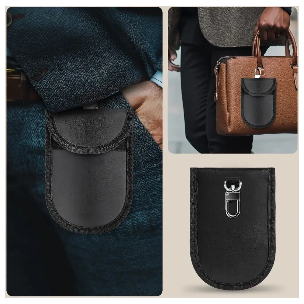 Klatka Faradaya Tech-Protect KLR100 Pouch Keyless RFID Signal Blocker Case Black/black