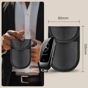 Klatka Faradaya Tech-Protect KLR100 Pouch Keyless RFID Signal Blocker Case Black/black