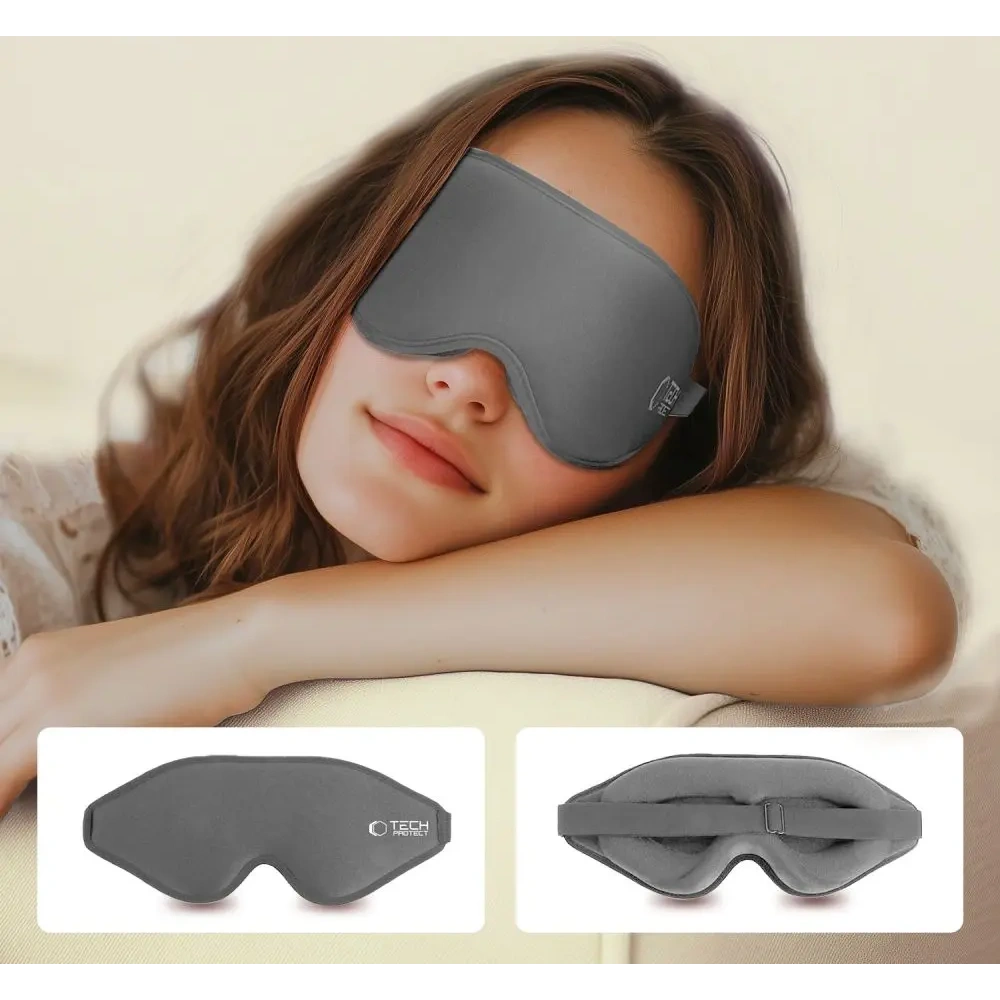Opaska na oczy Tech-Protect Eyeshade Sleep Mask Grey