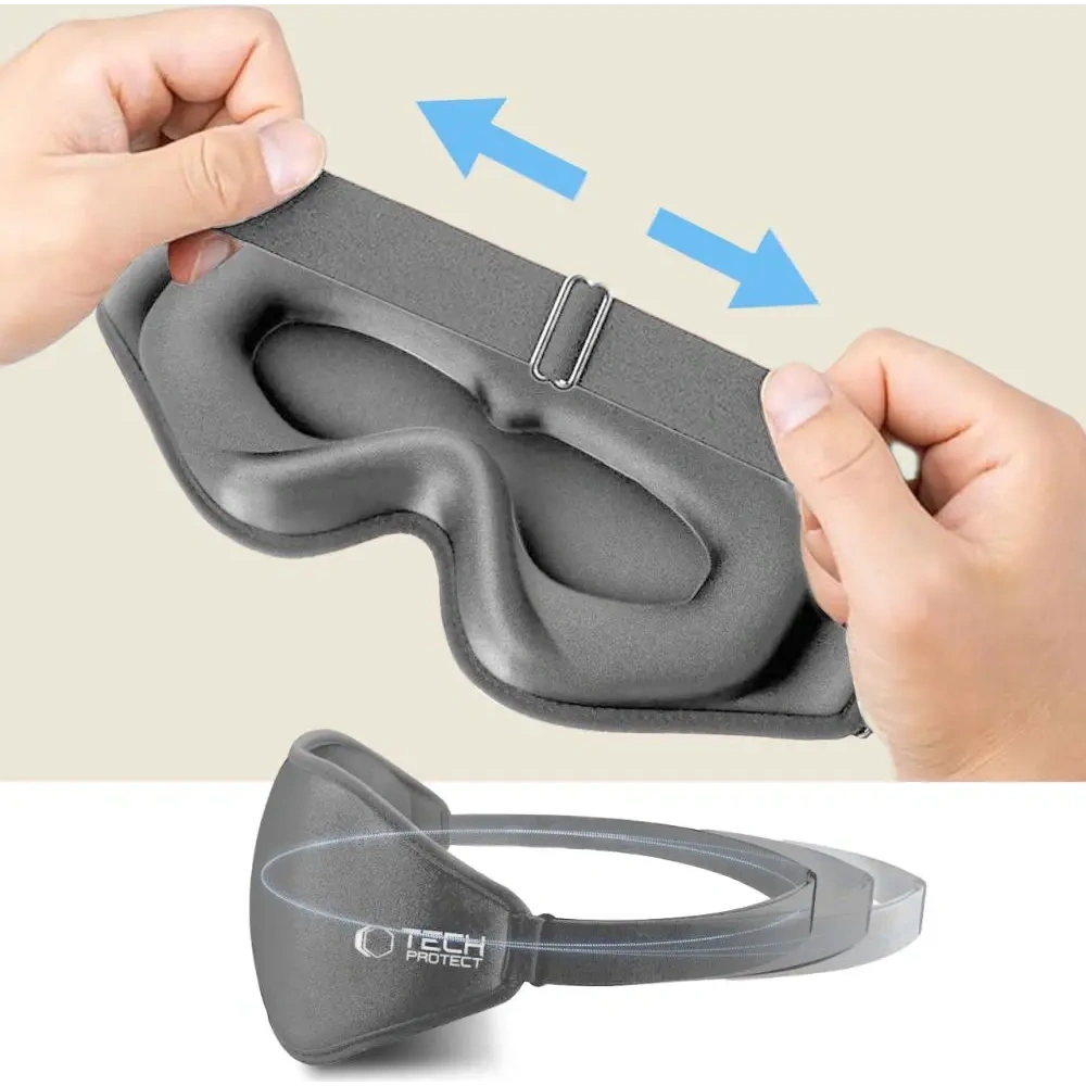 Opaska na oczy Tech-Protect Eyeshade Sleep Mask Grey