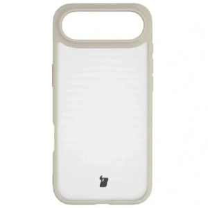 Etui Bizon Case Angelo do Apple iPhone 17 Air półprzezroczyste z beżową ramką