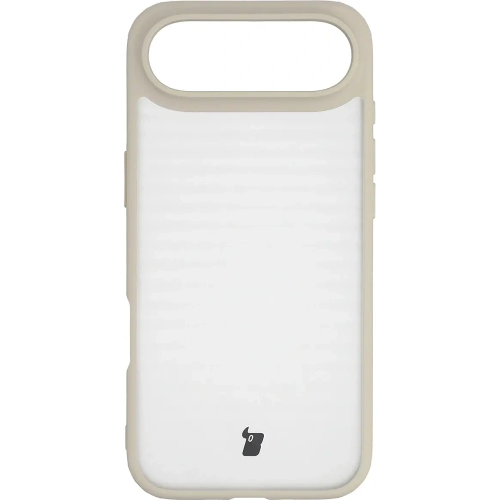 Etui Bizon Case Angelo do Apple iPhone Air półprzezroczyste z beżową ramką